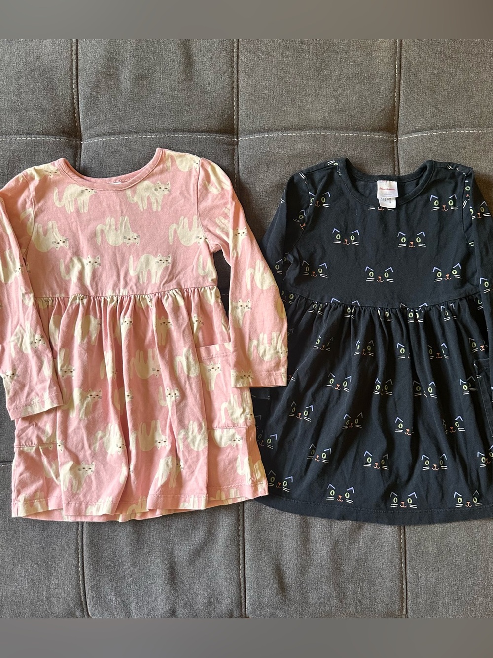 Hanna Andersson size 5 long sleeve cat dresses